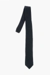 Ermenegildo Zegna Bird's Eye Patterned Cashmere Tie Grösse Unica