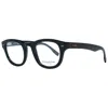Ermenegildo Zegna Black Men Glasses Men's Frame In Blue