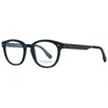 Ermenegildo Zegna Black Men Glasses Men's Frame In Black