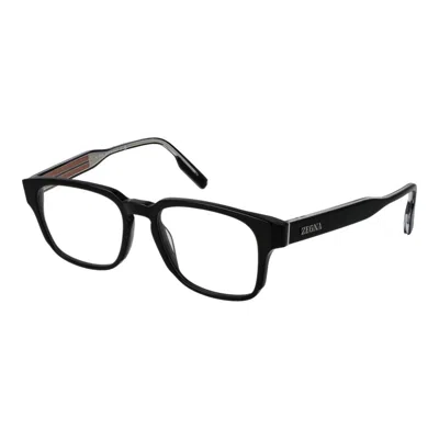 ERMENEGILDO ZEGNA ERMENEGILDO ZEGNA BLACK MEN GLASSES MEN'S FRAME