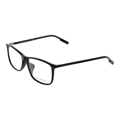 Ermenegildo Zegna Black Men Optical Frames In Blue