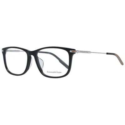 ERMENEGILDO ZEGNA BLACK MEN OPTICAL FRAMES