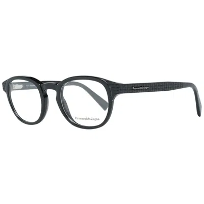 Ermenegildo Zegna Black Plastic Glasses Men's (frames)