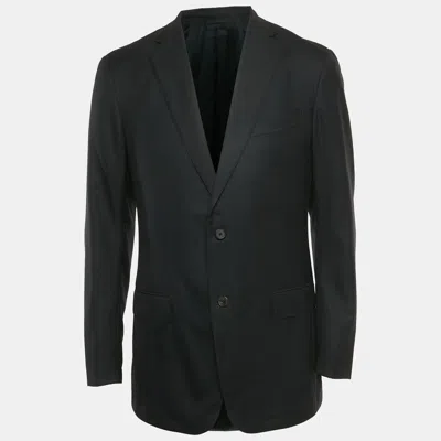 Pre-owned Ermenegildo Zegna Black Wool Blazer L