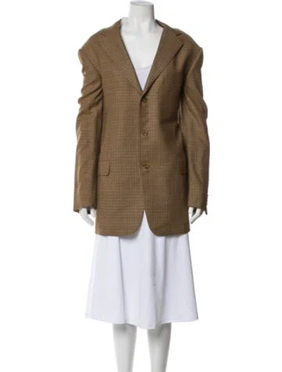 Pre-owned Ermenegildo Zegna Blazer In Neutral