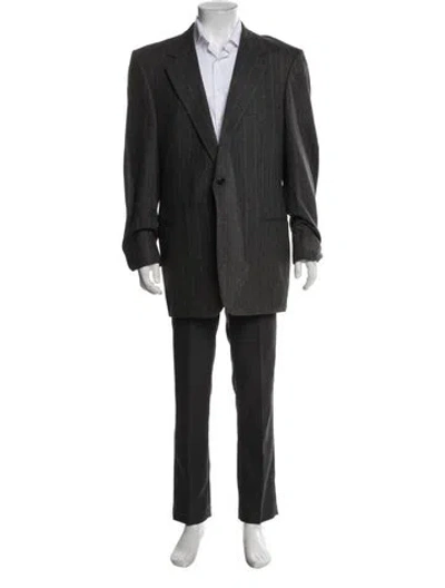Pre-owned Ermenegildo Zegna Blazer Only Striped Two-piece Blazer In Gray