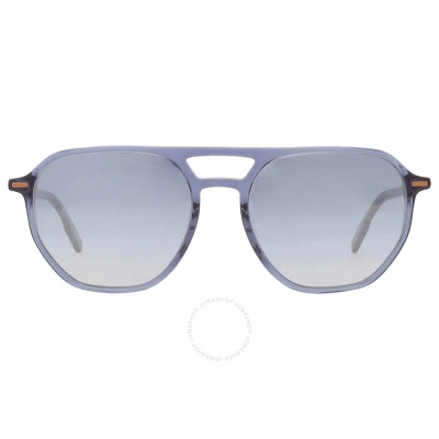 Ermenegildo Zegna Blue Gradient Navigator Men's Sunglasses Ez0212 90w 55