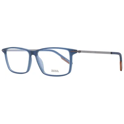 ERMENEGILDO ZEGNA BLUE MEN OPTICAL FRAMES