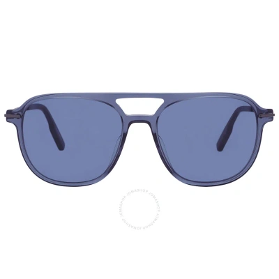 Ermenegildo Zegna Blue Navigator Men's Sunglasses Ez0191 92v 55
