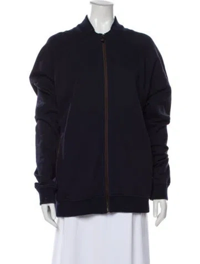 Pre-owned Ermenegildo Zegna Bomber Jacket In Blue