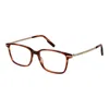 Ermenegildo Zegna Brown Men Optical Frames In Brown