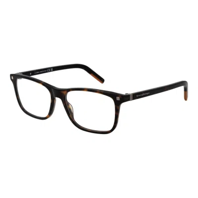 ERMENEGILDO ZEGNA ERMENEGILDO ZEGNA BROWN MEN GLASSES MEN'S FRAME