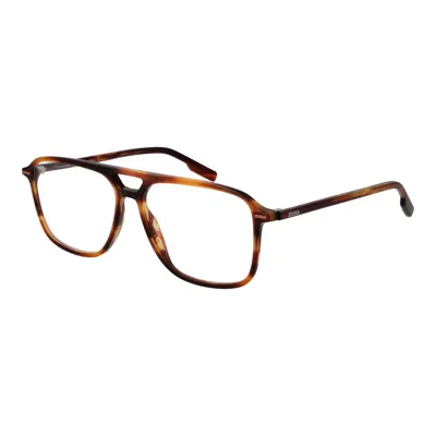 ERMENEGILDO ZEGNA ERMENEGILDO ZEGNA BROWN MEN GLASSES MEN'S FRAME