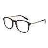 Ermenegildo Zegna Brown Men Optical Frames In Black