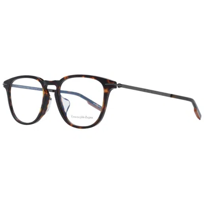 Ermenegildo Zegna Brown Men Optical Frames