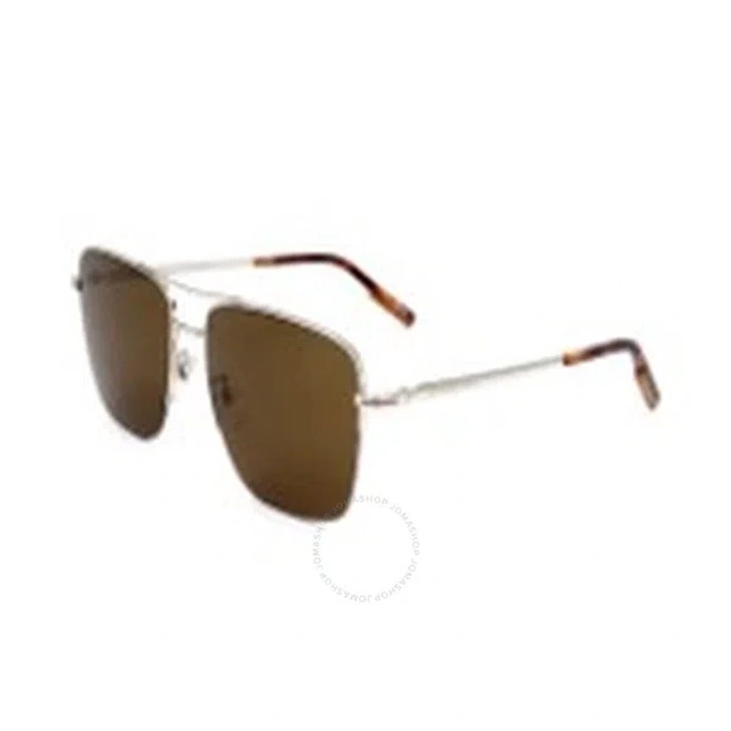 Ermenegildo Zegna Brown Navigator Men's Sunglasses Ez0178-d Ermenegildo Zegna Brown Navigator Men's Sunglasses Ez0178-d