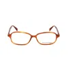 Ermenegildo Zegna Brown Plastic Glasses  (frames) In Brown