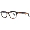 Ermenegildo Zegna Brown Plastic Glasses Men's (frames) In Brown