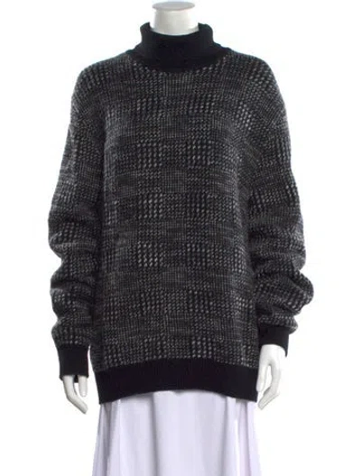 Pre-owned Ermenegildo Zegna Cashmere Turtleneck Sweater In Black