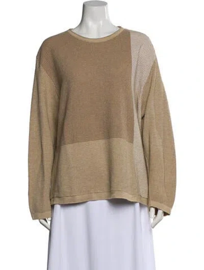 Pre-owned Ermenegildo Zegna Crew Neck Sweater In Neutral
