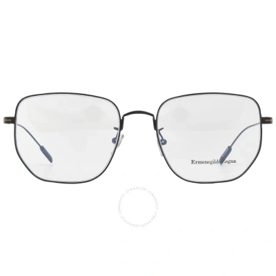 Ermenegildo Zegna Demo Geometric Men's Eyeglasses Ez5222-d 001 54 In Black