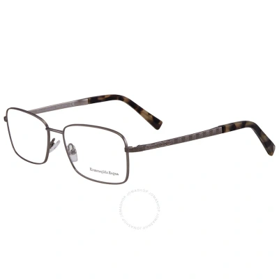 Ermenegildo Zegna Demo Oval Men's Eyeglasses Ez5059 015 55 In Grey