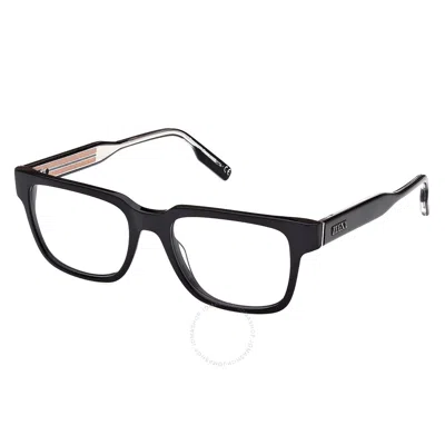 Ermenegildo Zegna Demo Rectangular Men's Eyeglasses Ez5260 001 52 In Black