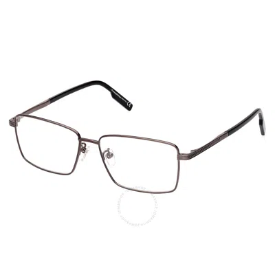 Ermenegildo Zegna Demo Rectangular Titanium Men's Eyeglasses Ez5258-h 008 56 In Gold