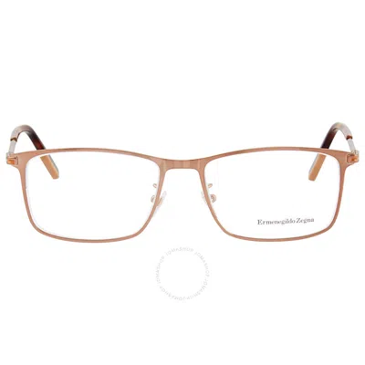 Ermenegildo Zegna Demo Square Men's Eyeglasses Ez5154-d 036 55 In Brown