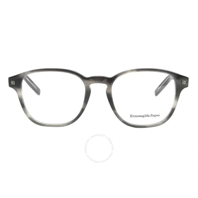 Ermenegildo Zegna Demo Square Men's Eyeglasses Ez5169 020 52 In Grey