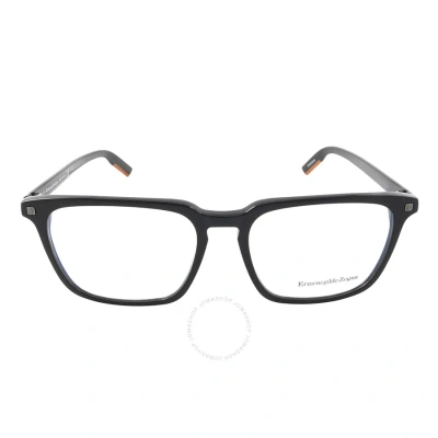 Ermenegildo Zegna Demo Square Men's Eyeglasses Ez5201 001 55 In Black