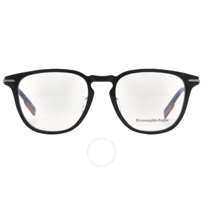 Ermenegildo Zegna Demo Square Men's Eyeglasses Ez5224-d 005 52 In Black