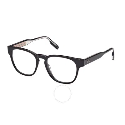 Ermenegildo Zegna Demo Square Men's Eyeglasses Ez5261 001 51 In Black