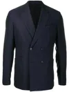 Ermenegildo Zegna Double-breasted Blazer In Blue