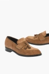 Ermenegildo Zegna Ez Tailoring Suede Leather Siena Flex Tassle Loafers