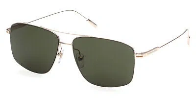 Pre-owned Ermenegildo Zegna Ez0188-d Sunglasses Aviator 60mm & Authentic In Green