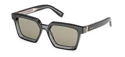 Pre-owned Ermenegildo Zegna Ez0214 Green/green 54/18/145 Unisex Sunglasses
