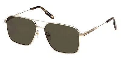Pre-owned Ermenegildo Zegna Ez0224-d Sunglasses Shiny Gold Green 60mm & Authentic
