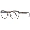 Ermenegildo Zegna Gold Men Optical Men's Frames In Gold