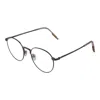 Ermenegildo Zegna Gray Men Optical Frames In Black