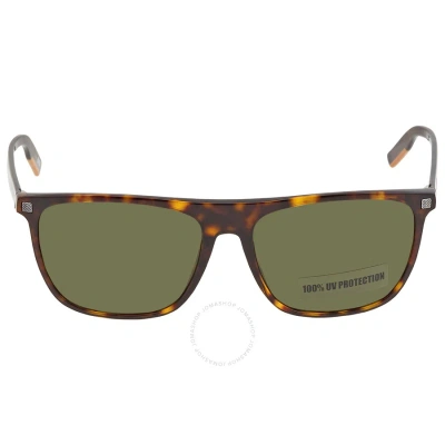 Ermenegildo Zegna Green Browline Men's Sunglasses Ez0169 52n 58 In Dark / Green