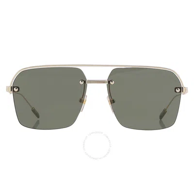 Ermenegildo Zegna Green Navigator Men's Sunglasses Ez0213 32n 59 In Brown