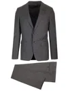 Ermenegildo Zegna Grey Galles Pure Wool Tailored Suit Dresses Grey