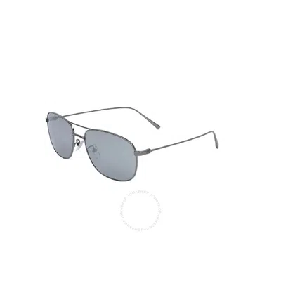 Ermenegildo Zegna Grey Navigator Men's Sunglasses Ez0111-d 08c 59 In Gray