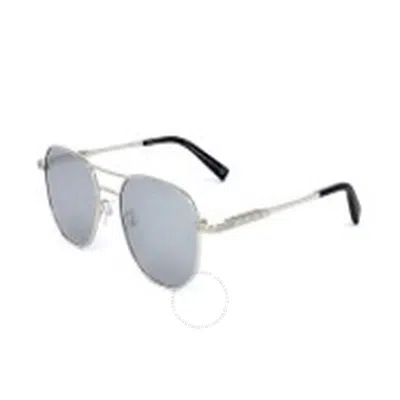Ermenegildo Zegna Grey Pilot Men's Sunglasses Ez0093-d 18c 54 In Blue