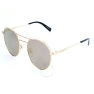 Ermenegildo Zegna Grey Round Men's Sunglasses Ez0089-d 32c 52 In Brown