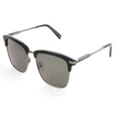 Ermenegildo Zegna Grey Square Men's Sunglasses Ez0092-d 01n 55 In Black