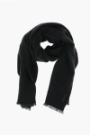 Ermenegildo Zegna Herringbone Patterned Cashmere Scarf
