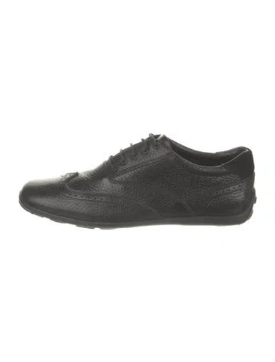 Pre-owned Ermenegildo Zegna Leather Brogues In Black