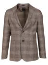 Ermenegildo Zegna Linen And Wool Jacket Jackets Brown